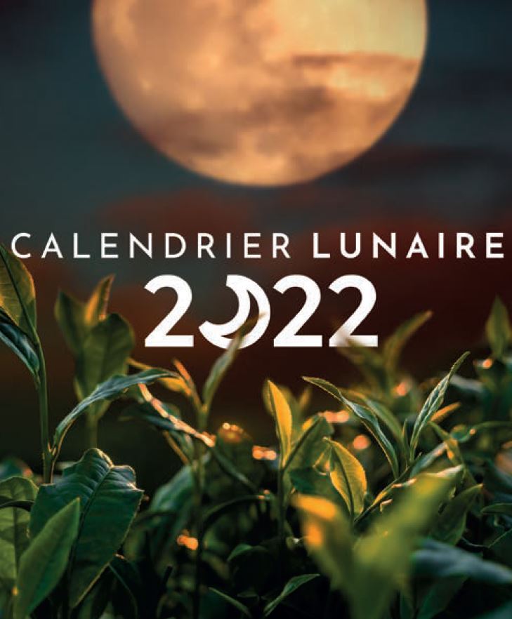 "image de couverture du calendrier lunaire 2022"