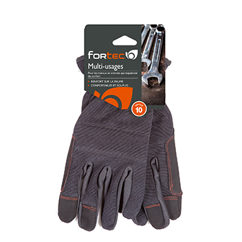 gants de securite fortec noirs