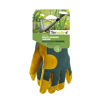 Lot de 1_ROTA Gants de bricolage multi-usages et jardinage T.10