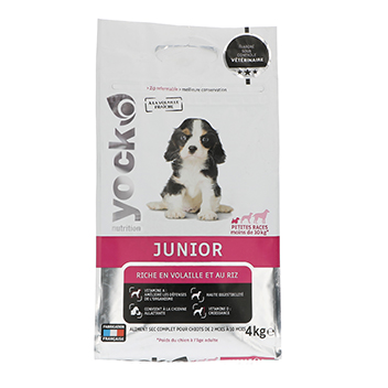 Aliment Chien Junior petite race 4kg yock